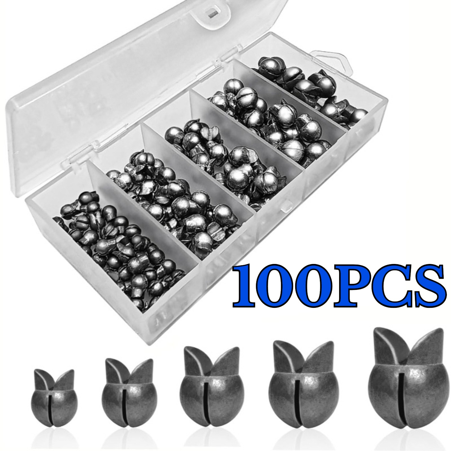 100pcs/box Fishing Weights Kit - Freshwater Fishing Kit บทวิจารณ์และราคา