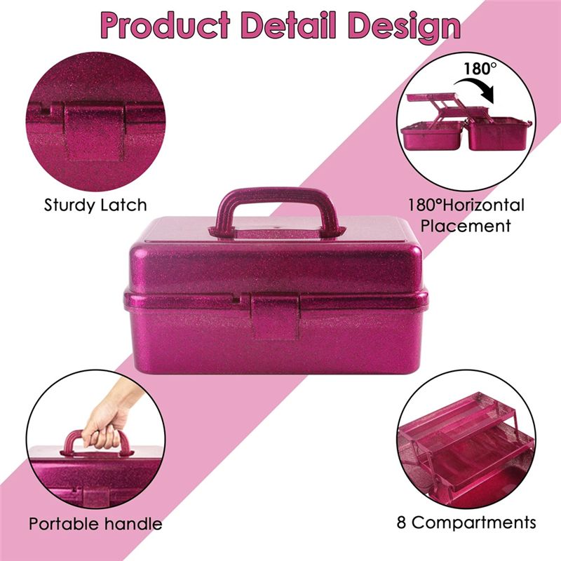 A93Z Glitter Pink & Craft Tool - Tackle Box บทวิจารณ์และราคา