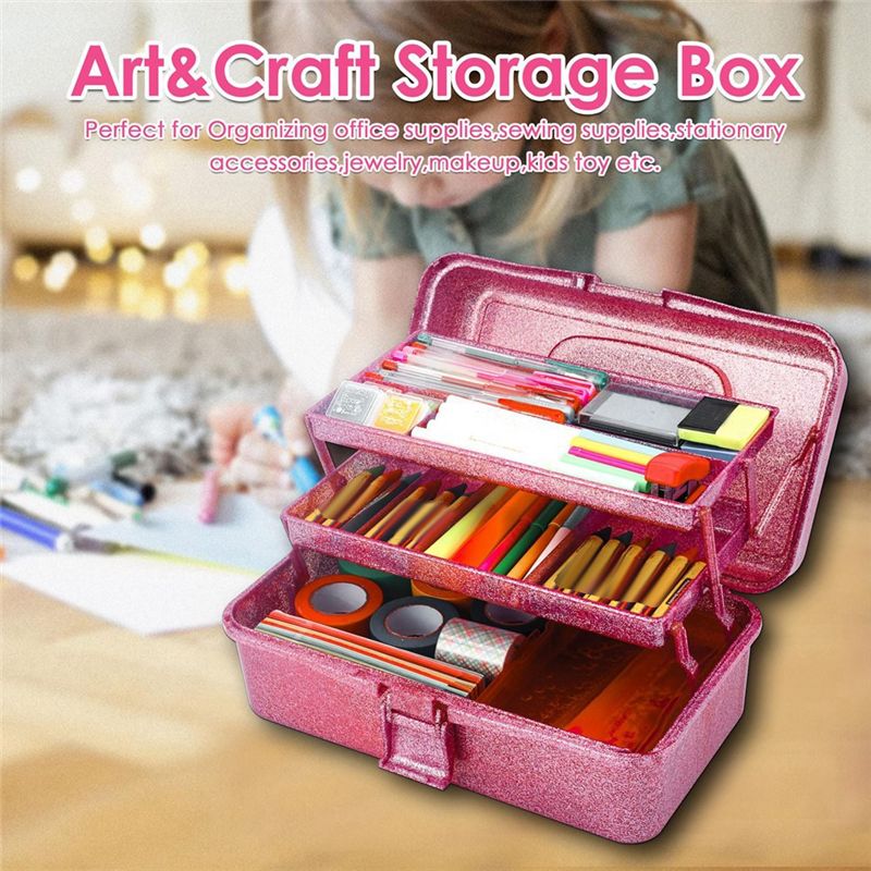 A93Z Glitter Pink & Craft Tool - Tackle Box บทวิจารณ์และราคา