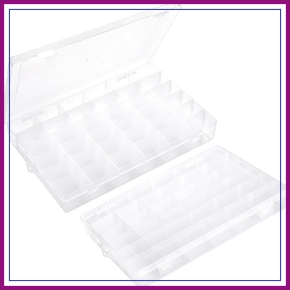 2Pcs Clear Plastic Storage Box - Tackle Box บทวิจารณ์และราคา