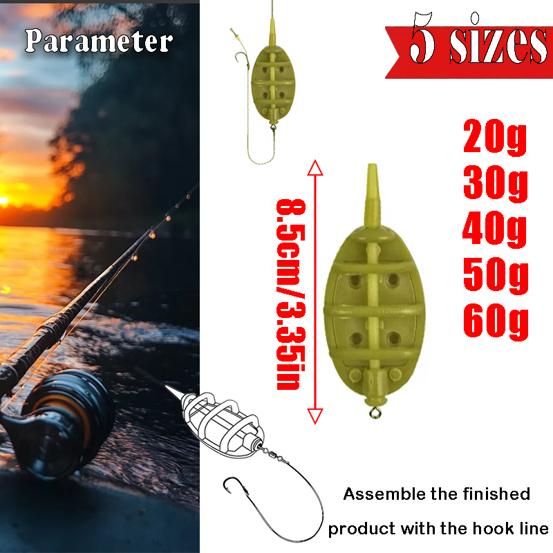 Inline Method Feeder Rigs Kit  - Freshwater Fishing Kit บทวิจารณ์และราคา