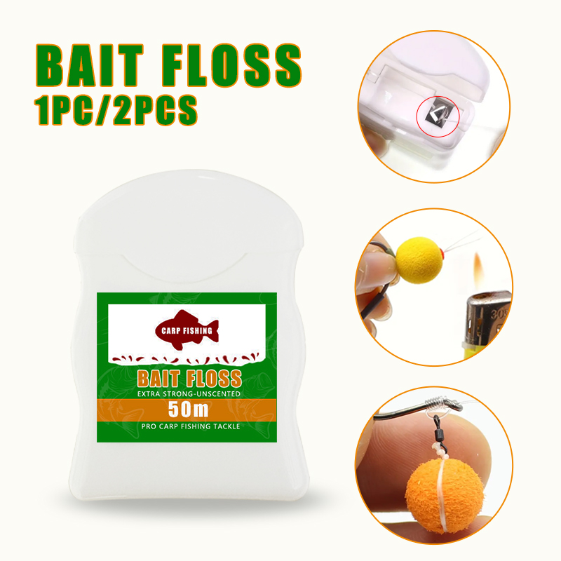 1pc/2pcs 50m Carp Fishing Bait - Freshwater Fishing Kit บทวิจารณ์และราคา