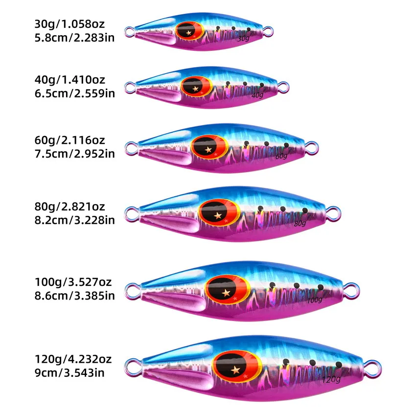 30g 40g 60g 80g 100g 120g Meta - Jig Head Lure บทวิจารณ์และราคา
