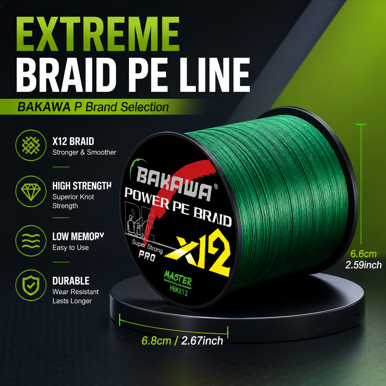BAKAWA 12 Strand Braided Fishi - Fishing Equipment In Japanese บทวิจารณ์และราคา