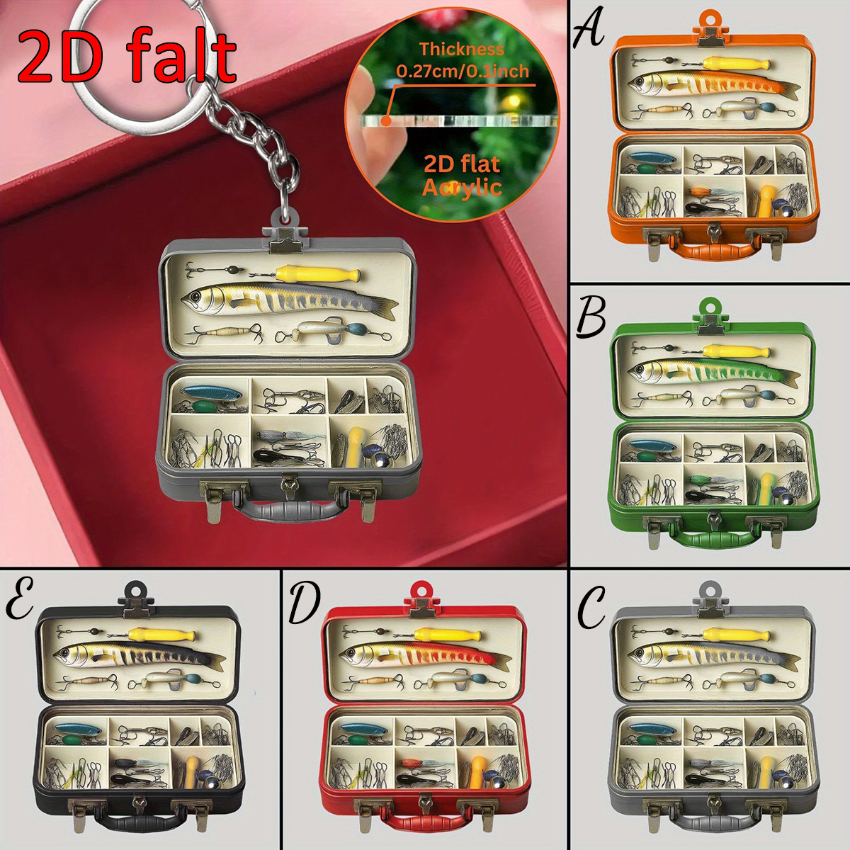 Custom Name 2D Flat Acrylic Fi - Tackle Box บทวิจารณ์และราคา