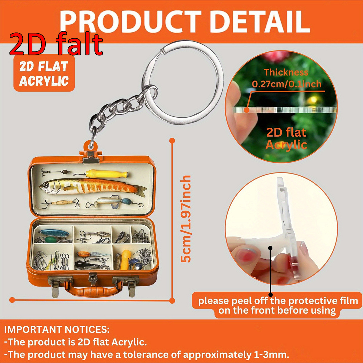 Custom Name 2D Flat Acrylic Fi - Tackle Box บทวิจารณ์และราคา