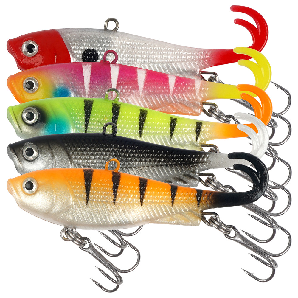 5Pcs Pre-Rigged Jig Head Wobbl - Jig Head Lure บทวิจารณ์และราคา