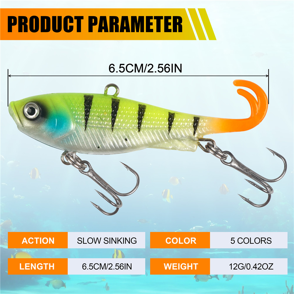5Pcs Pre-Rigged Jig Head Wobbl - Jig Head Lure บทวิจารณ์และราคา