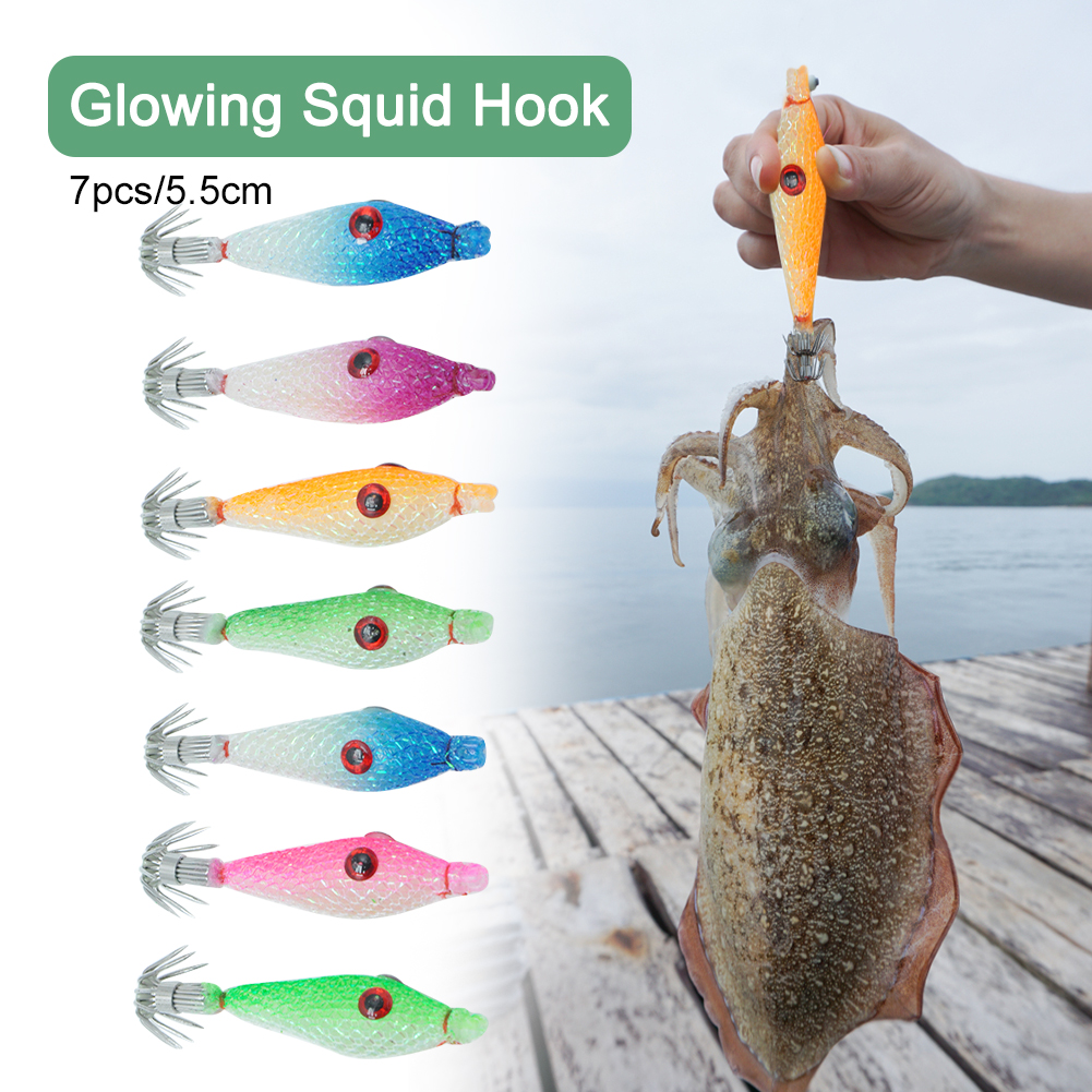 7 Pcs Octopus Cuttlefish Fishi - Tackle Box บทวิจารณ์และราคา