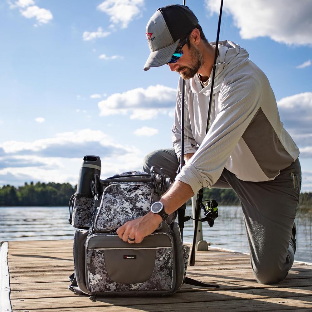 Fishing Backpack with Dual Rod - Tackle Box บทวิจารณ์และราคา