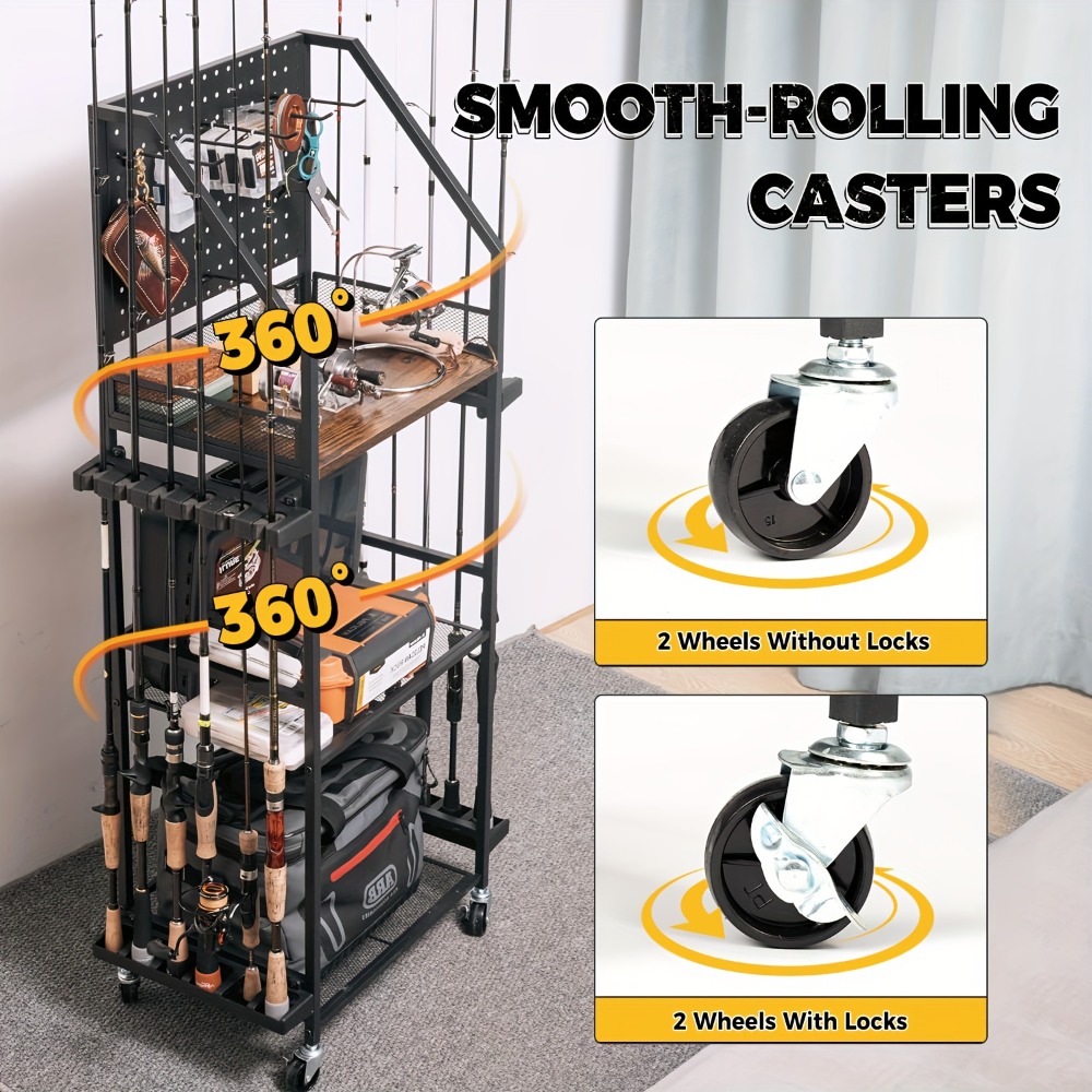 Fishing Rod Holders for Garage - Tackle Box บทวิจารณ์และราคา