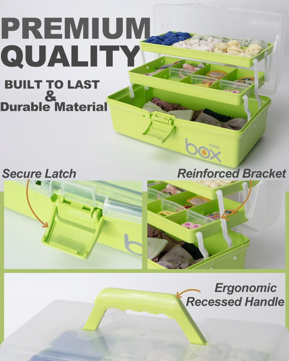 3-Layer Portable Folding Tackl - Tackle Box บทวิจารณ์และราคา