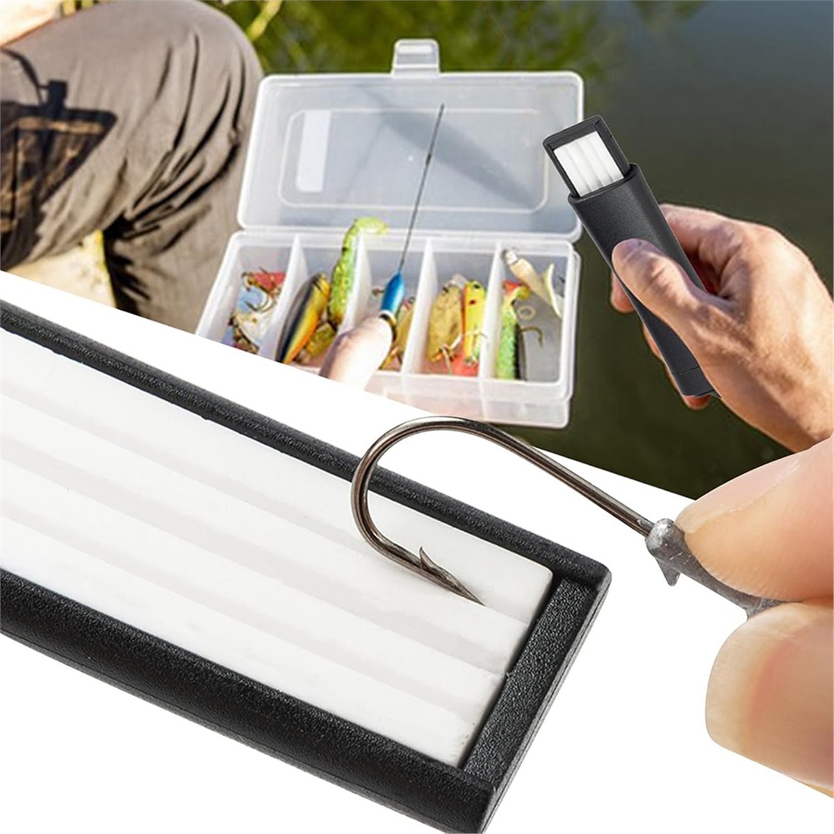 Fishing Hook Sharpener - Compa - Tackle Box บทวิจารณ์และราคา